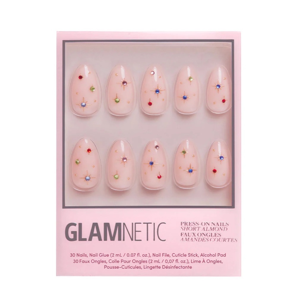 Glamnetic North Star Press-On Nails with Colorful Gems